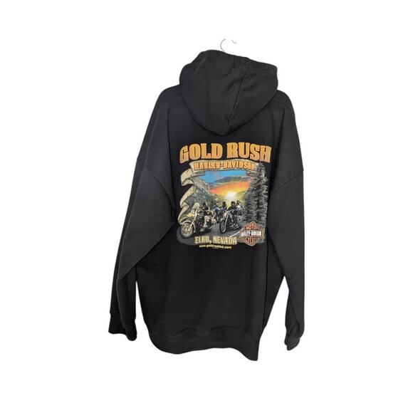 🔥 Harley-Davidson Gold Rush Zip-Up Hoodie (4XL) – Perfect Christmas Gift! 🎄 - Picture 4 of 10